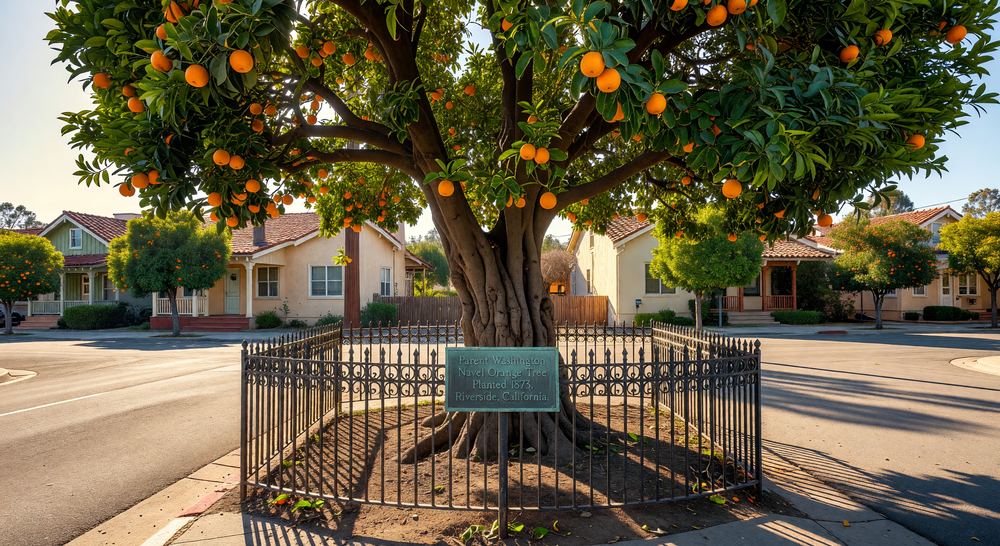 The historic parent Washington navel orange tree, Riverside